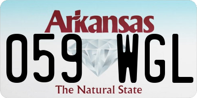 AR license plate 059WGL