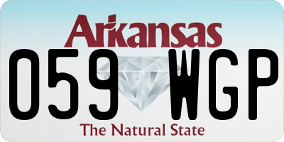 AR license plate 059WGP