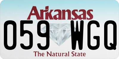 AR license plate 059WGQ