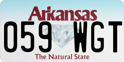 AR license plate 059WGT