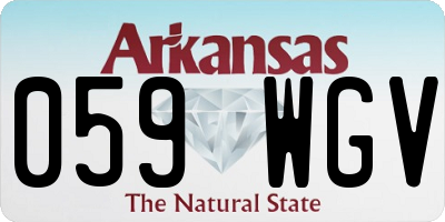 AR license plate 059WGV