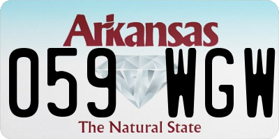 AR license plate 059WGW