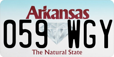 AR license plate 059WGY