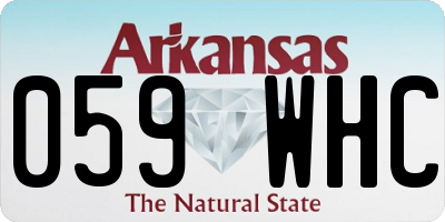 AR license plate 059WHC