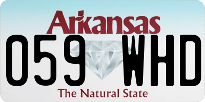 AR license plate 059WHD