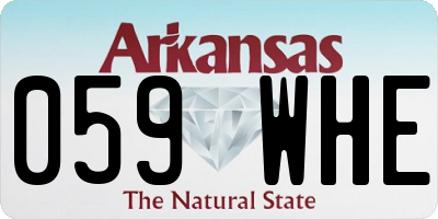 AR license plate 059WHE