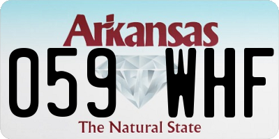 AR license plate 059WHF