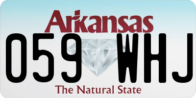 AR license plate 059WHJ