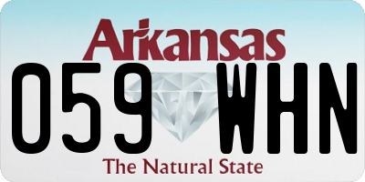 AR license plate 059WHN