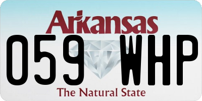 AR license plate 059WHP