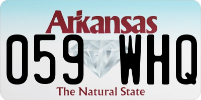 AR license plate 059WHQ