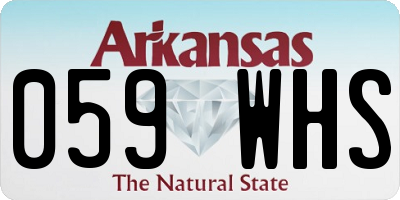 AR license plate 059WHS