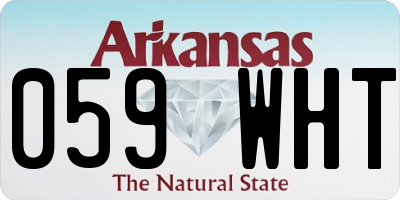 AR license plate 059WHT
