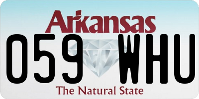 AR license plate 059WHU