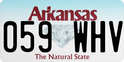 AR license plate 059WHV