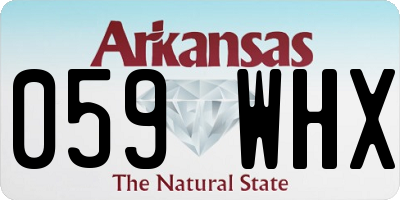 AR license plate 059WHX