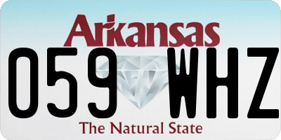 AR license plate 059WHZ