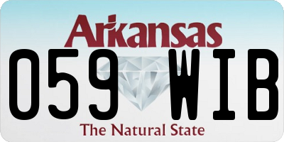 AR license plate 059WIB