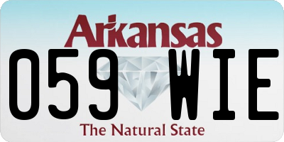 AR license plate 059WIE