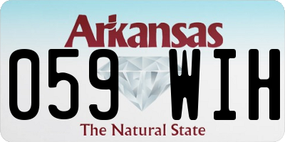 AR license plate 059WIH