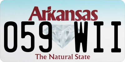AR license plate 059WII