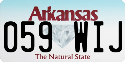 AR license plate 059WIJ
