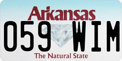 AR license plate 059WIM