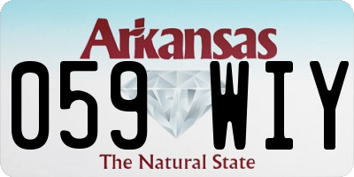 AR license plate 059WIY