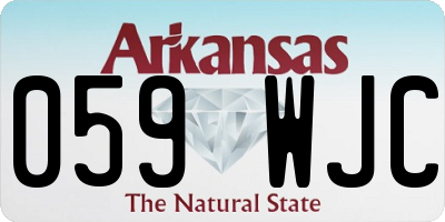 AR license plate 059WJC