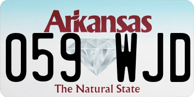AR license plate 059WJD