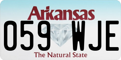 AR license plate 059WJE