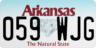 AR license plate 059WJG