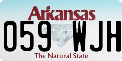 AR license plate 059WJH