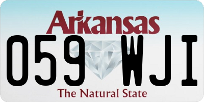 AR license plate 059WJI