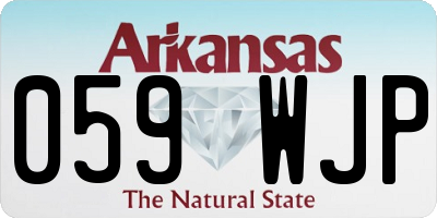 AR license plate 059WJP
