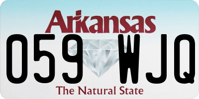 AR license plate 059WJQ