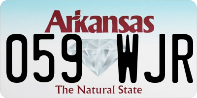 AR license plate 059WJR
