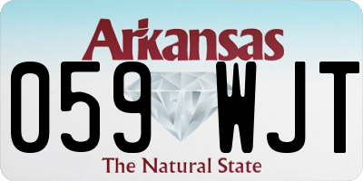 AR license plate 059WJT