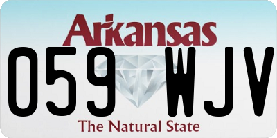 AR license plate 059WJV
