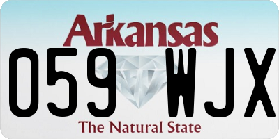 AR license plate 059WJX