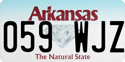 AR license plate 059WJZ
