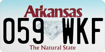 AR license plate 059WKF