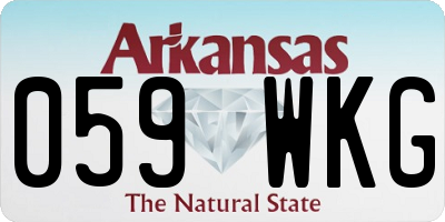 AR license plate 059WKG