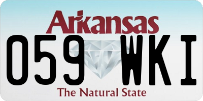 AR license plate 059WKI