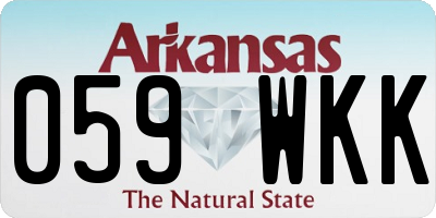 AR license plate 059WKK