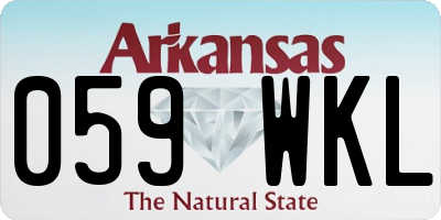 AR license plate 059WKL