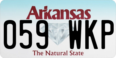 AR license plate 059WKP