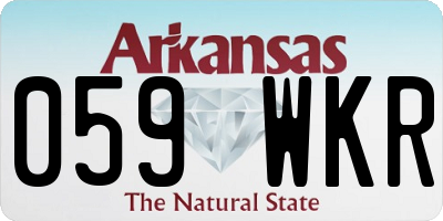 AR license plate 059WKR