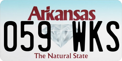 AR license plate 059WKS