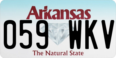 AR license plate 059WKV